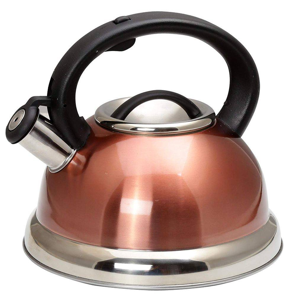 Chaleira Apito Inox Crown Rose Gold Cobre 3 Litros em Promoção