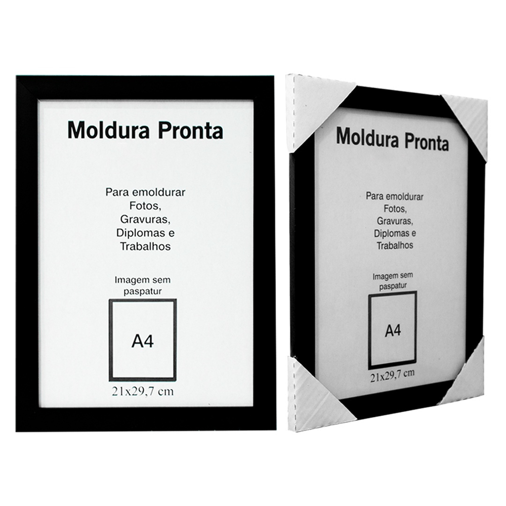 Moldura Quadro A X Cm Certificado Diploma Vidro No Shoptime