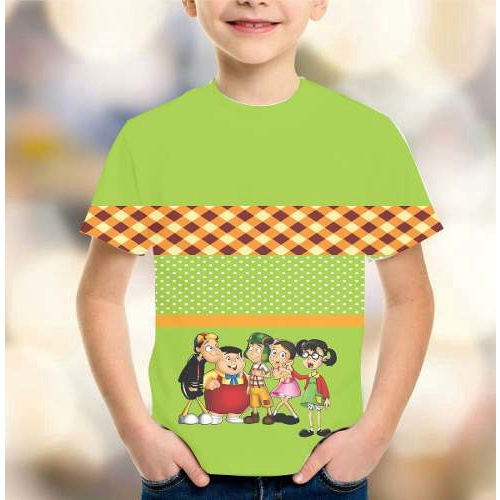 Camisa Camiseta A Turma Do Chaves Estampa Total Infantil Submarino