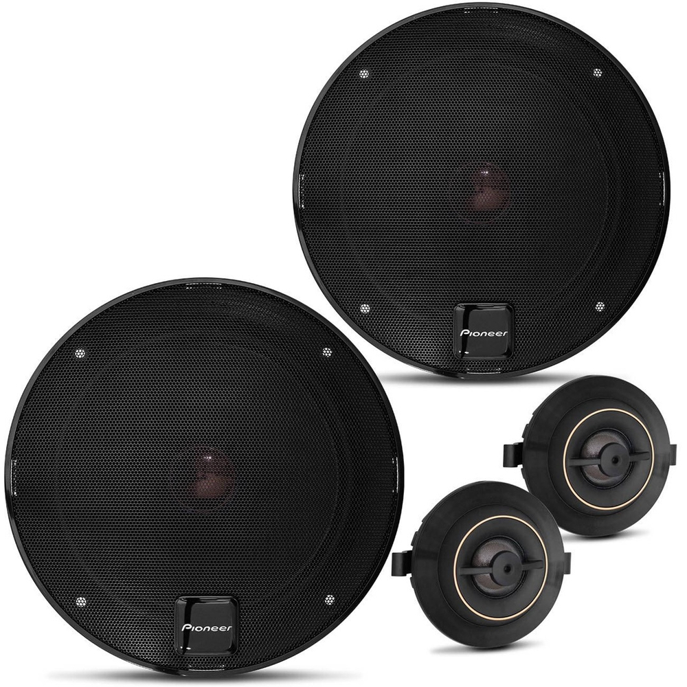 Kit 2 Vias Pioneer TS D65C 6 5 180W Rms Tweeters Crossovers 4 Ohms