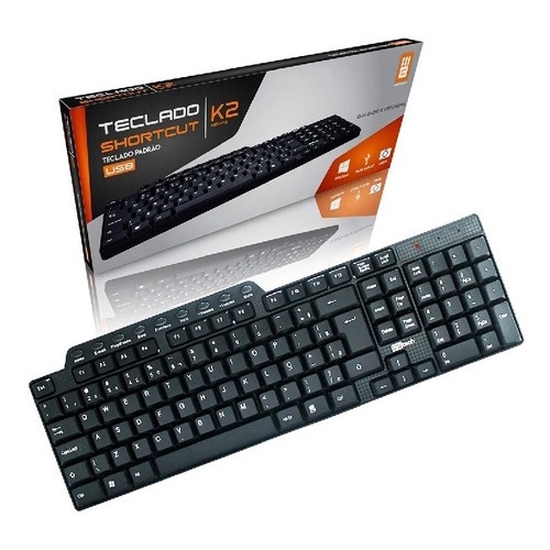 Teclado Multimídia Windows 7 8 10 Teclas Atalhos Shortcut K2 no Shoptime