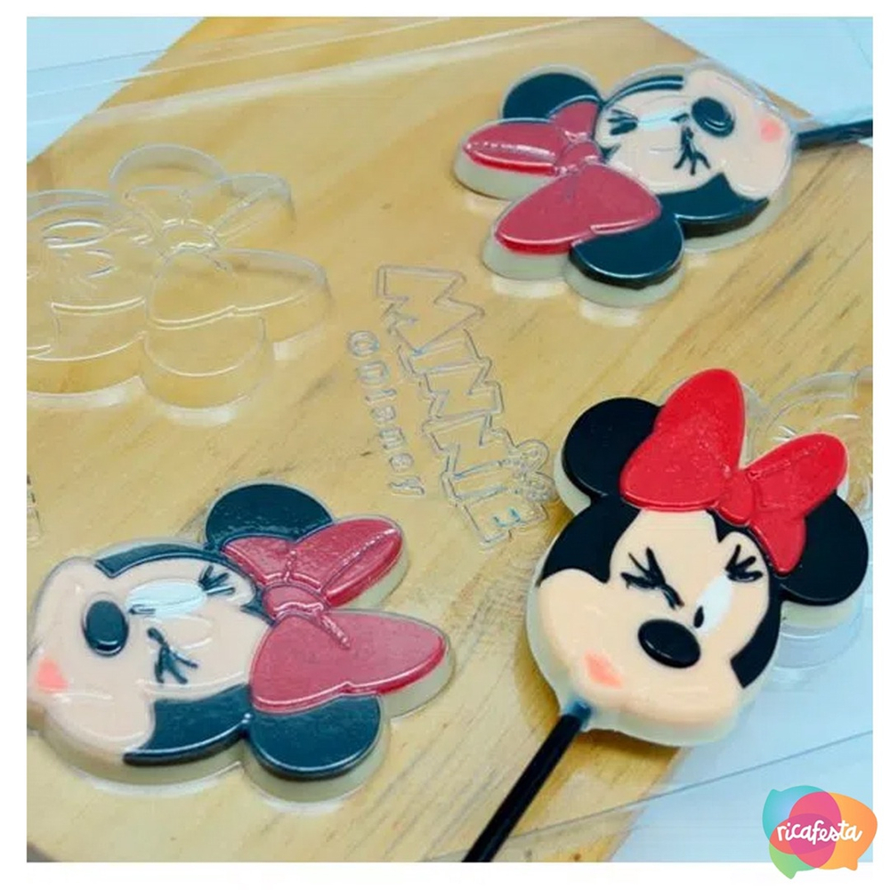 Forma De Acetato Para Chocolate Minnie Submarino