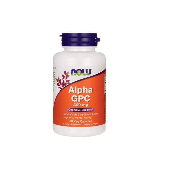 Alpha Gpc 300Mg 60 Vcaps Now Foods Memória Cognição em Promoção