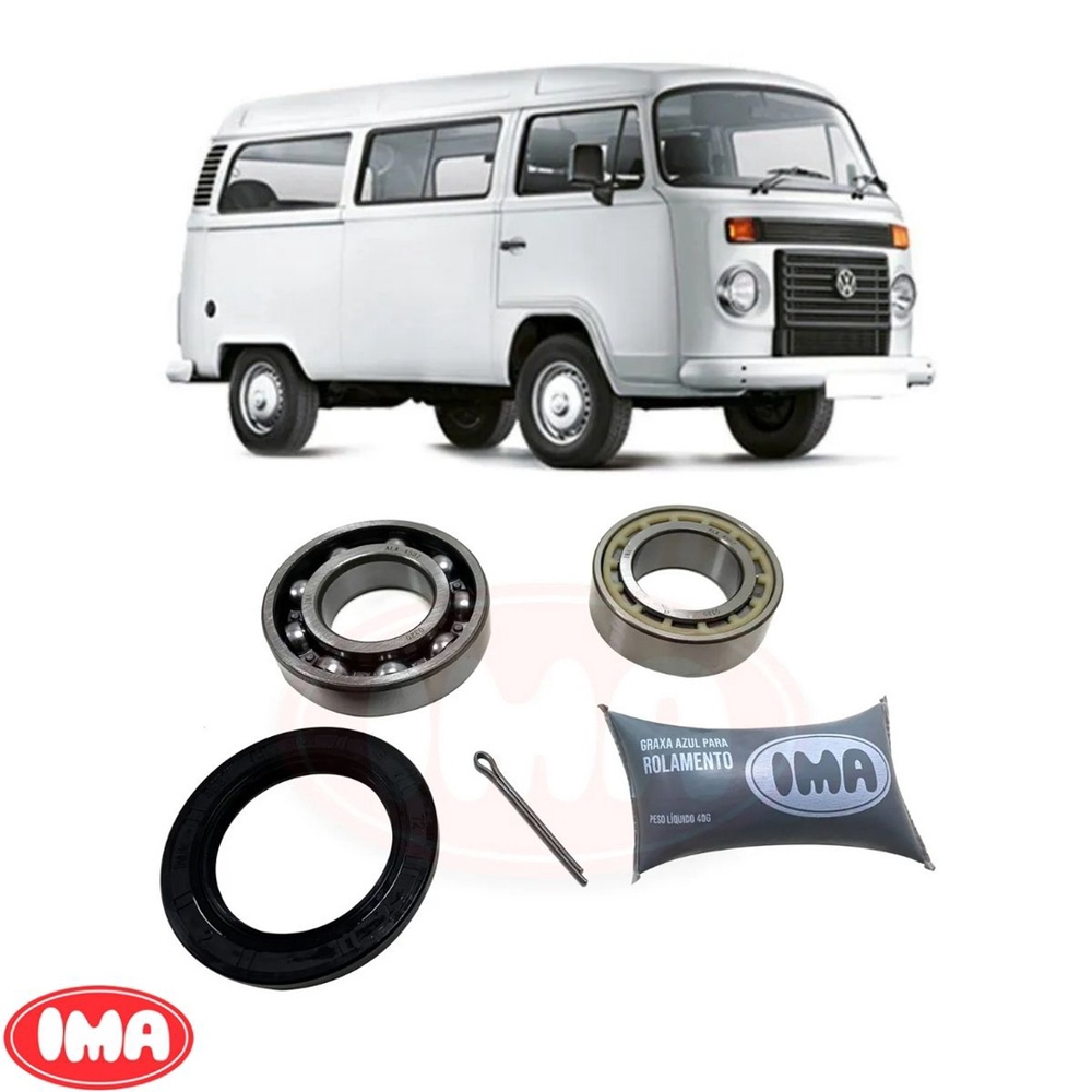 Kit Rolamento Roda Traseira Kombi 1978 A 2012 Alk 4587 Submarino