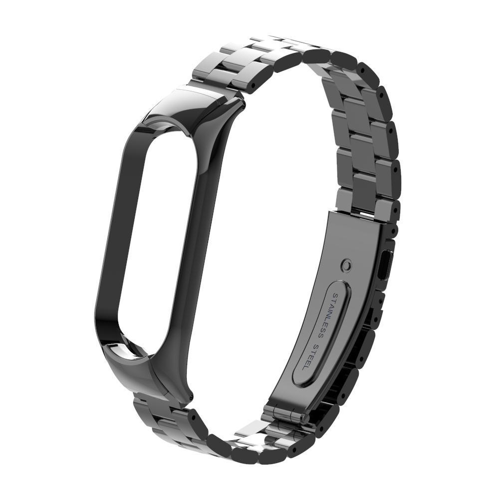 Pulseira Metal Elos Preto Para Miband 5 E 6 Engate Seguro Submarino