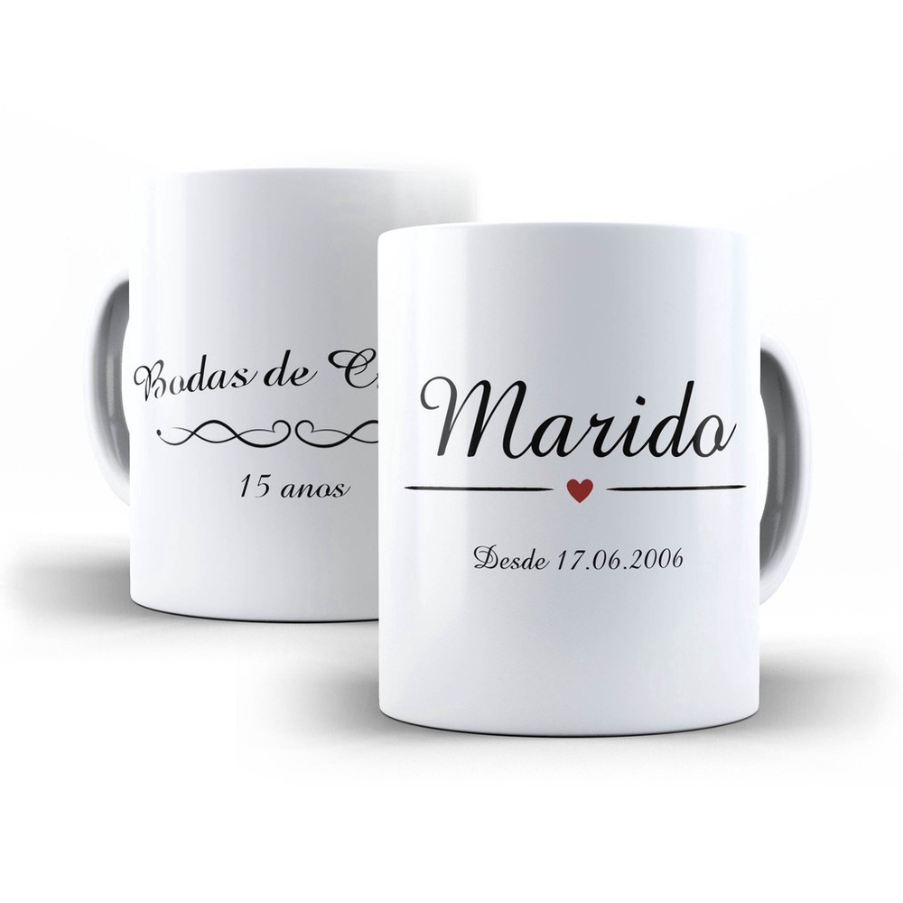 Caneca Bodas Marido Personalizada No Shoptime