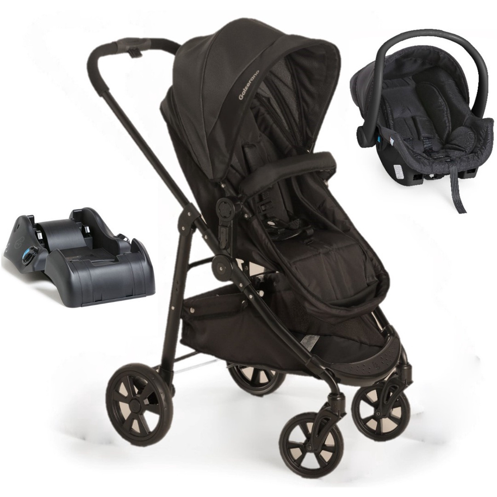 Carrinho Olympus Preto Black Bebe Conforto E Base Galzerano No Shoptime