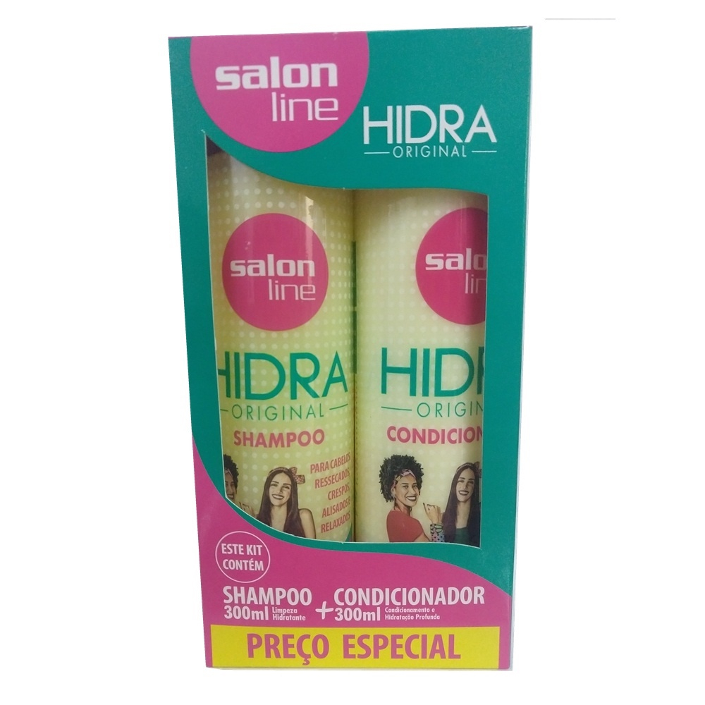 Kit Salon Line Hidra Original Shampoo Condicionador 300ml No Shoptime