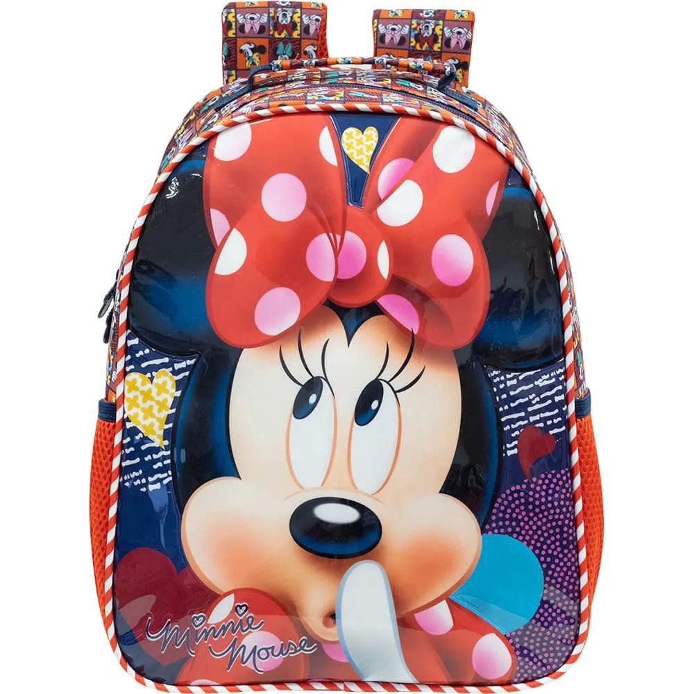 Mochila Escolar De Costas Minnie Mouse Vermelho Submarino