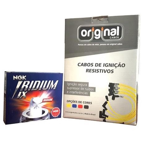 Kit Cabos De Vela Mm Jogo De Velas Ngk Iridium Ford Focus V