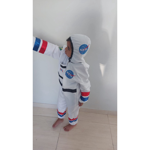 Fantasia Infantil de Astronauta Nasa bordada nome em Promoção na