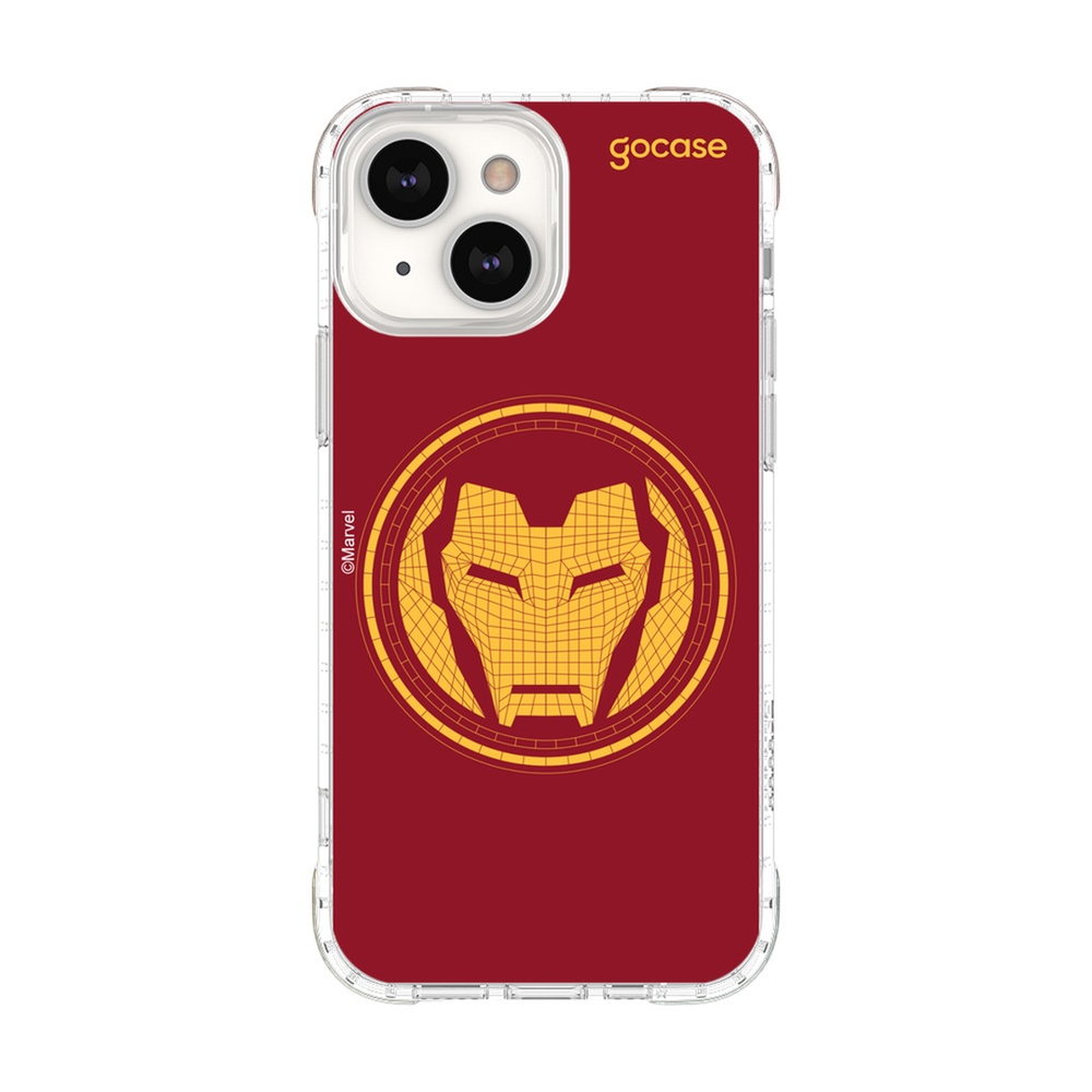 Capa Capinha Gocase P Todos IPhone 13 Marvel Homem De Ferro Logo