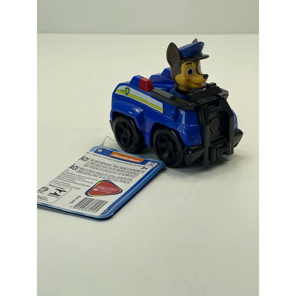 Mini Veiculo Patrulha Canina Chase Carro De Policia Carrinho Paw Patrol