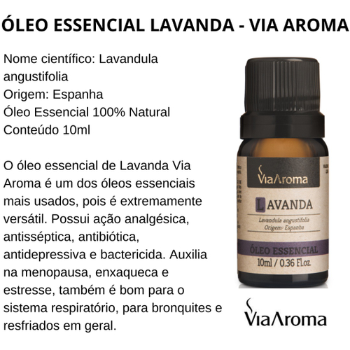 Kit Leos Essenciais Via Aroma Laranja Doce Lavanda E Melaleuca