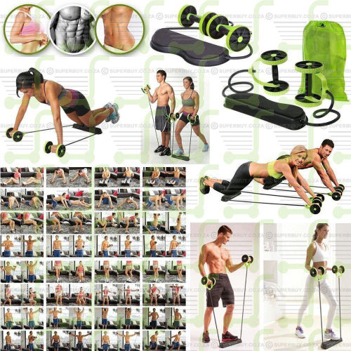 Kit Muscula O Fitness Completo Academia Em Casa Revoflex Elastico Roda