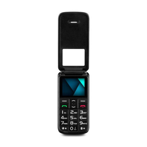 Celular Flip Vita Multilaser Dual Chip Botão sos Preto P9142 em