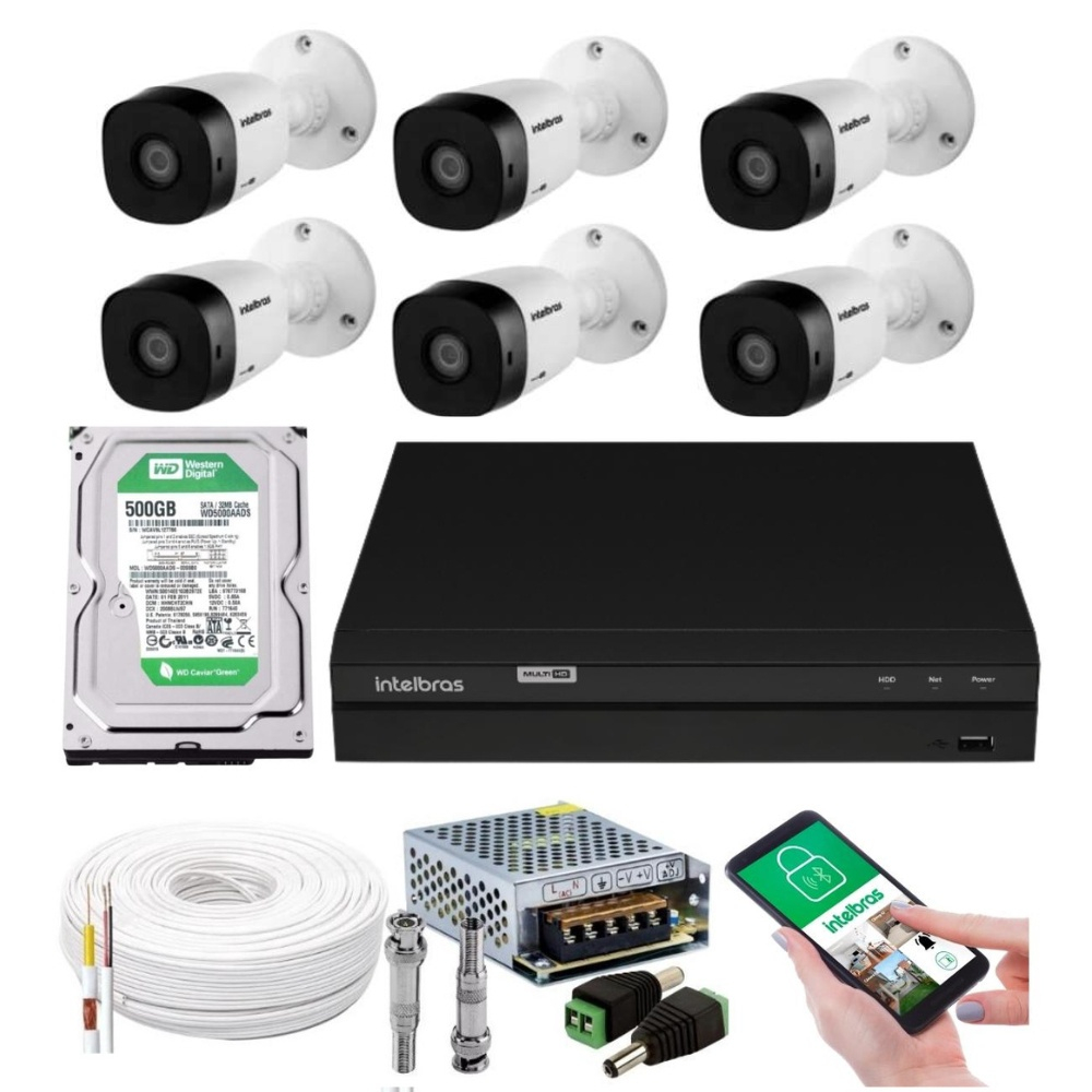 Kit C Meras Multi Hd B Dvr Intelbras Canais Hd Em Promo O