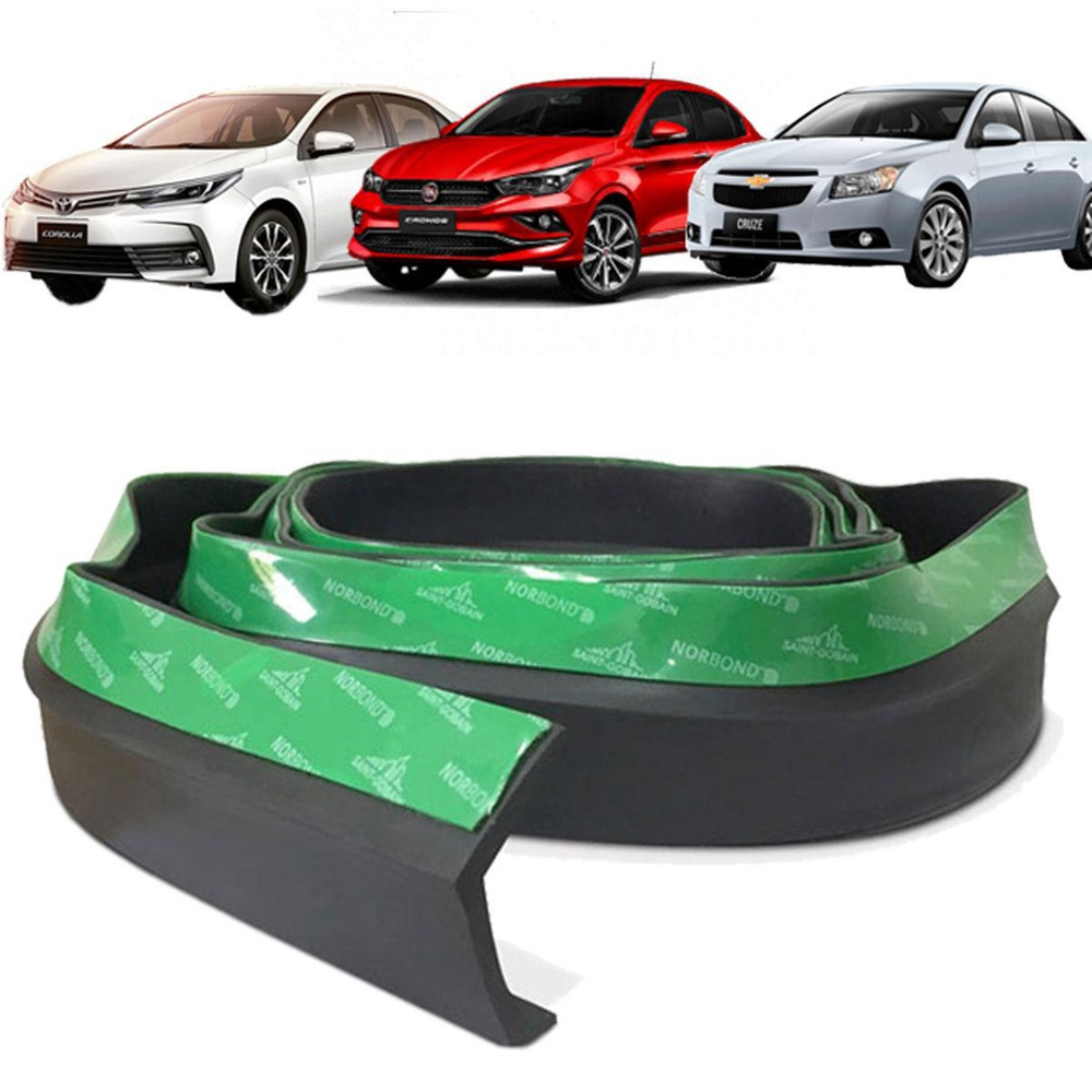 Saia Spoiler Front Lip Borracha Tuning Universal Em Promo O Ofertas