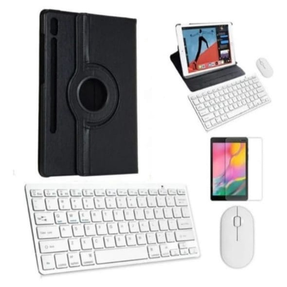 Capa Girat Ria Tablet S Fe T Kit Teclado Mouse Pel Cula De