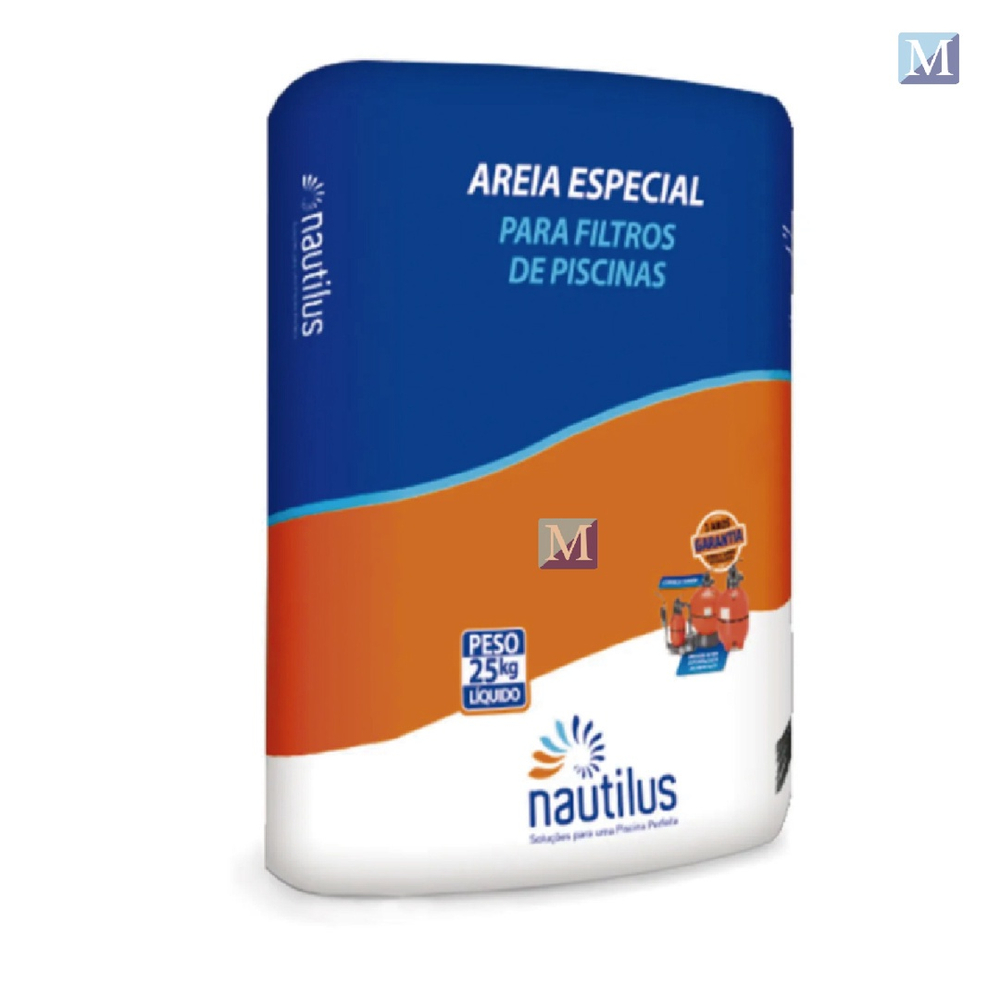 Areia Especial para Filtros de Piscina 25 kg Nautilus em Promoção