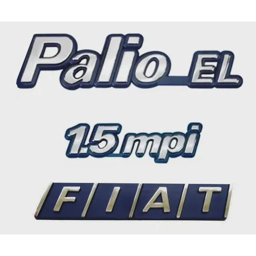 Kit De Emblemas Fiat Palio El 1 5 Mpi Modelo Original Brind Submarino