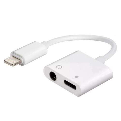 Adaptador Iphone Dual P Lightning Carrega Fone Mm No Shoptime