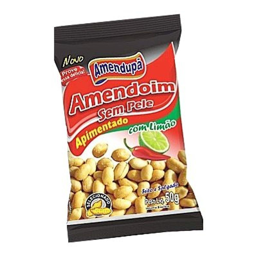 Amendoim s pele pimenta 50G amendupa em Promoção Ofertas na Americanas