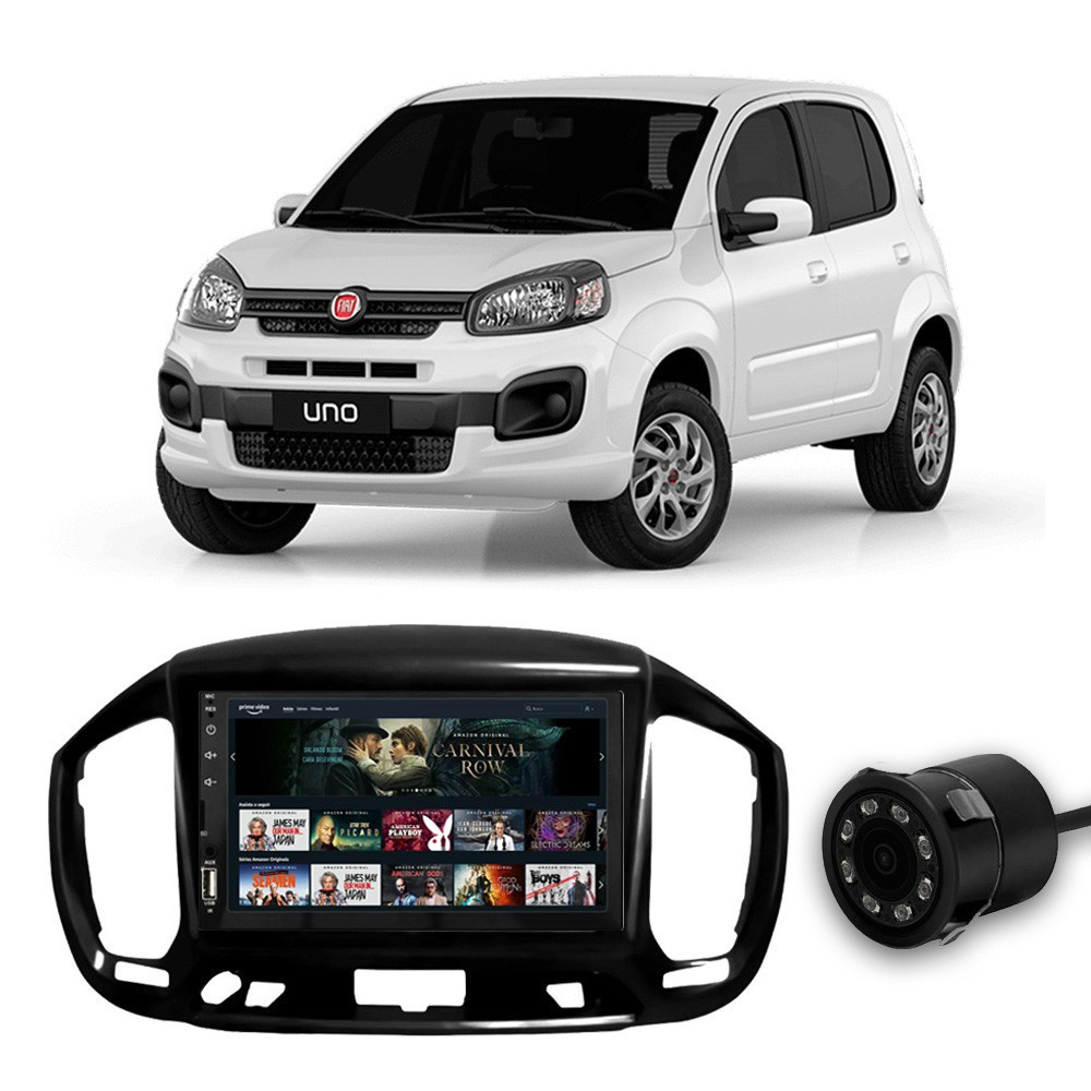 Central Multim Dia Fiat Uno A Full Touch Polegadas