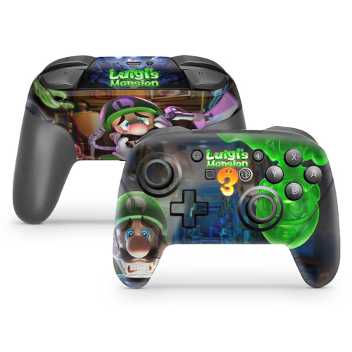 Skin Adesivo Nintendo Switch Pro Controle Luigi S Mansion Em