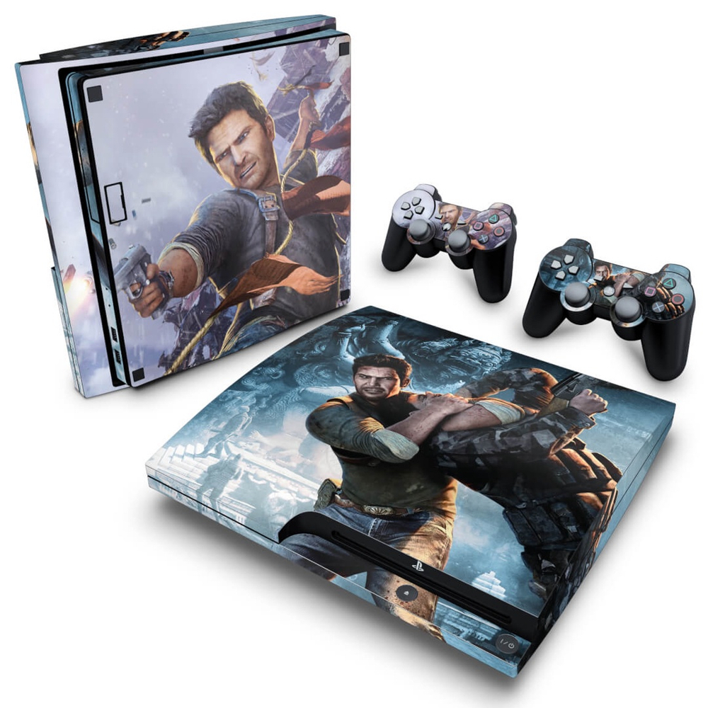 Skin Adesivo PS3 Slim Uncharted 2 em Promoção Ofertas na Americanas