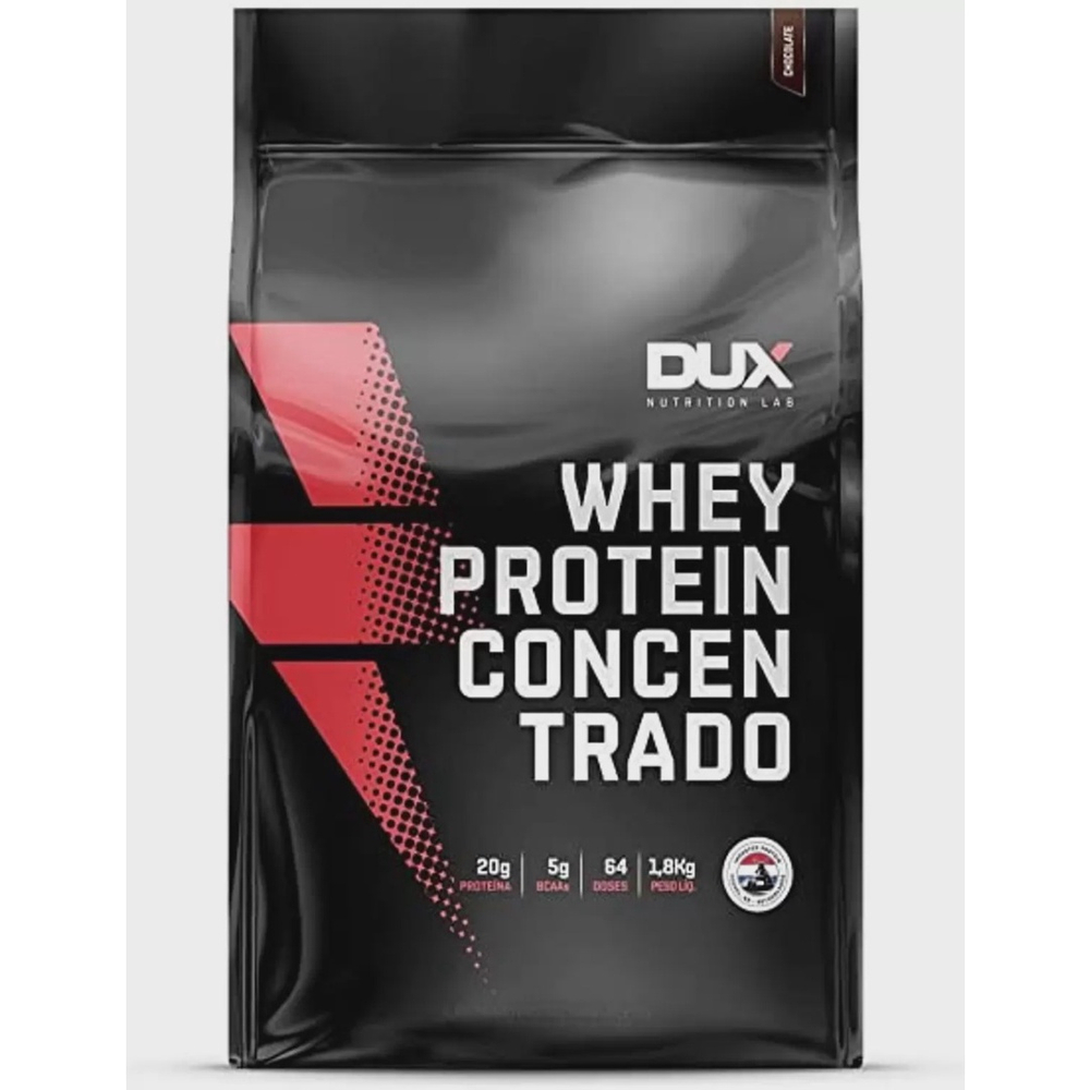 Whey Protein Concentrado Baunilha Pouch 1800g Dux Nutrition No Shoptime