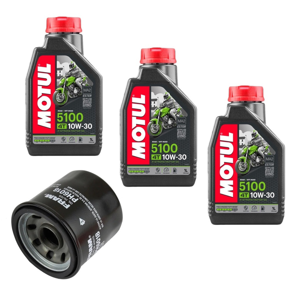 3 Litros Oleo Semissintetico Motor Motos Motul 5100 10w 30 Api Sl Sj Sh