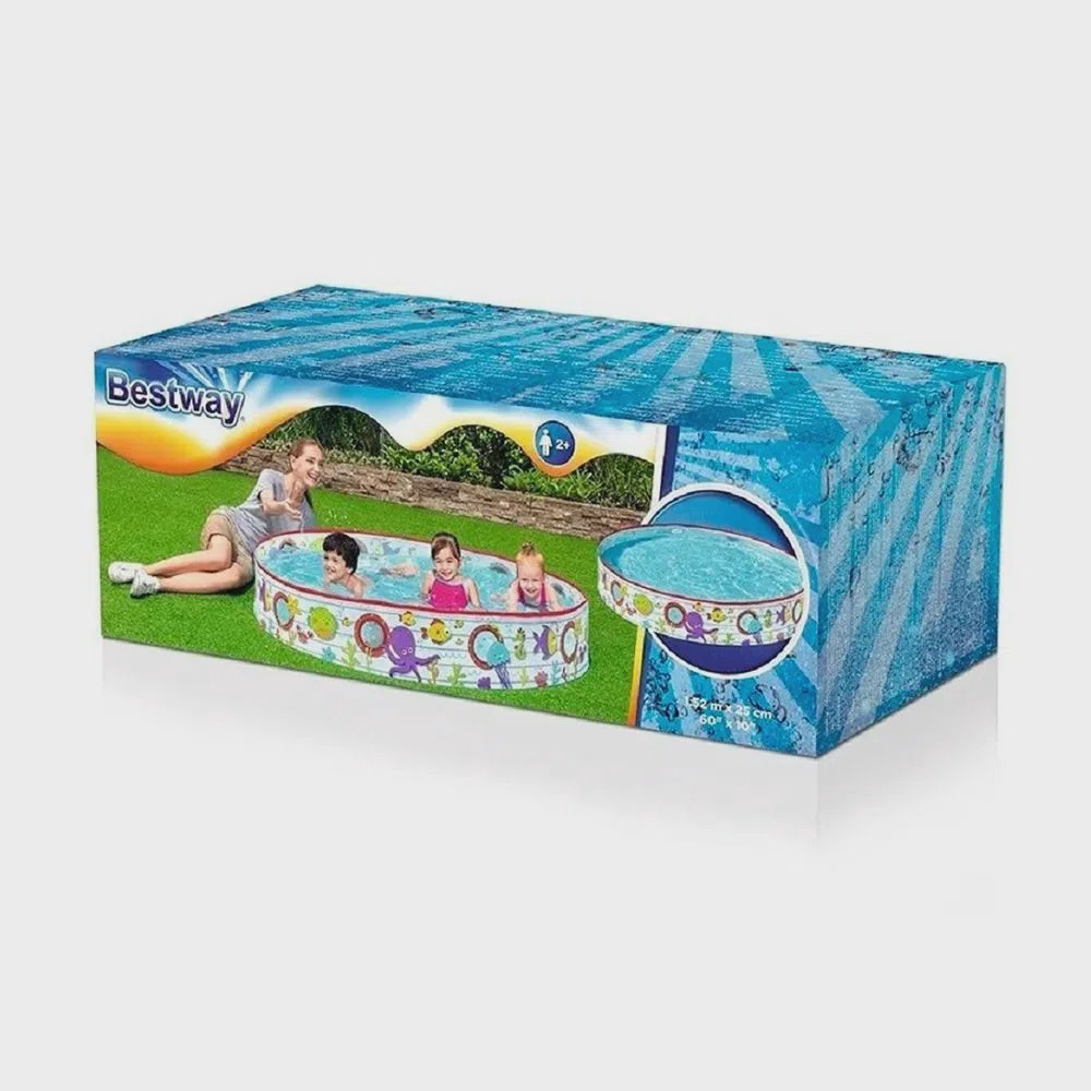 Piscina Infantil Semi Rígida 435 Litros Aquário Bestway Submarino