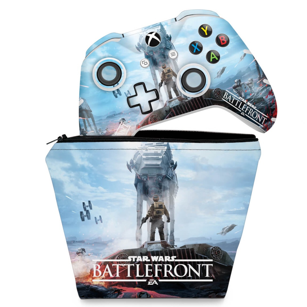 Capa Case E Skin Adesivo Xbox One Slim X Controle Star Wars