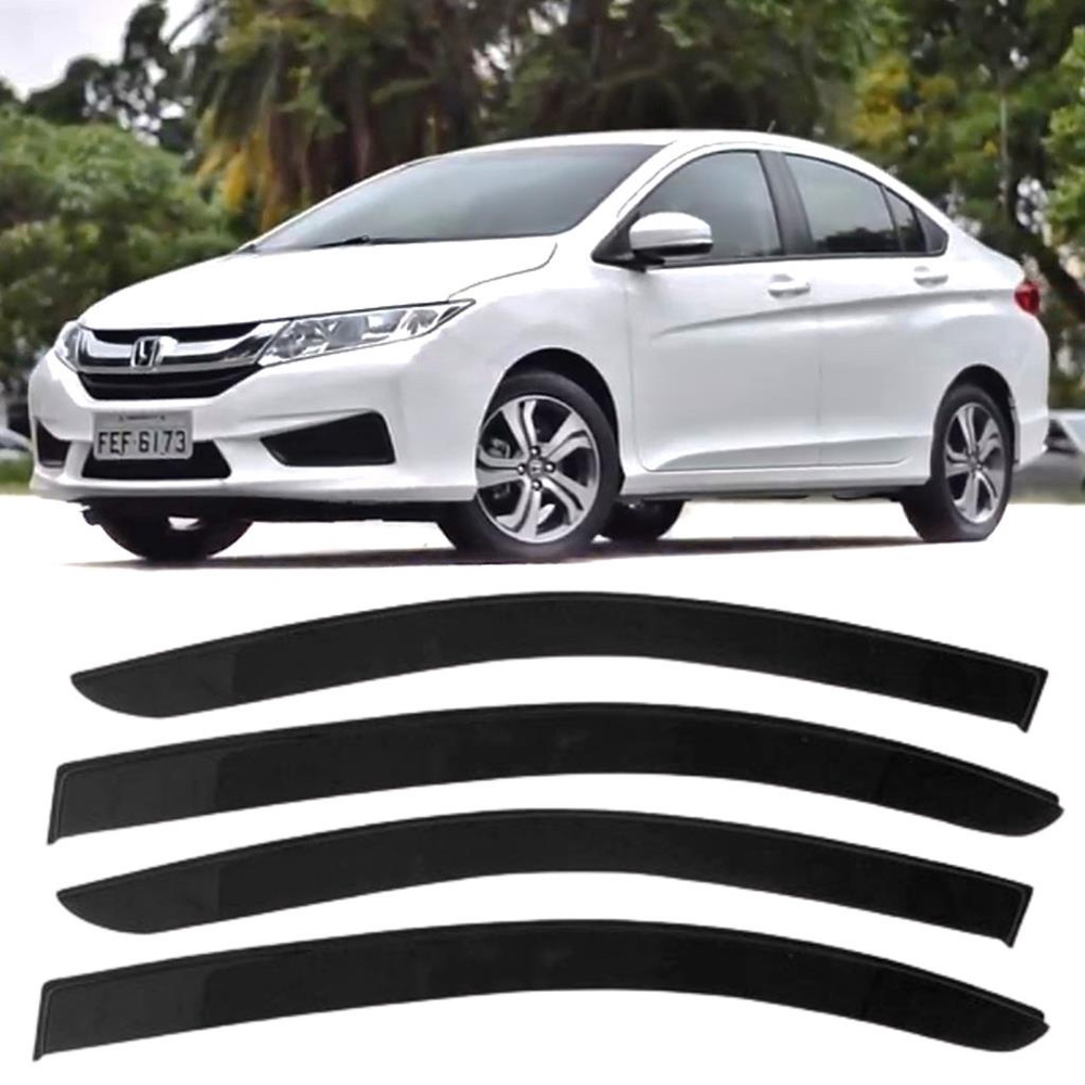 Calha de Chuva Honda hrv 2015 2016 2017 2018 2019 2020 Fumê Submarino