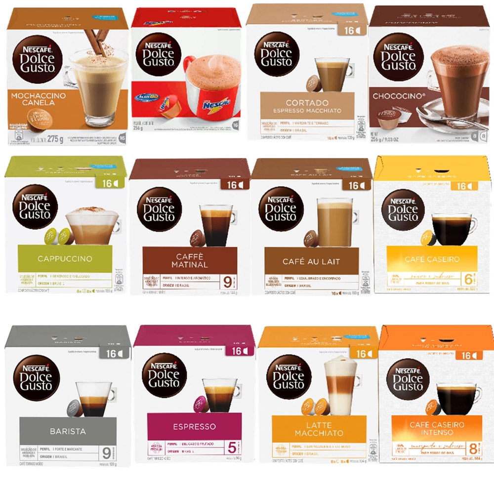 Kit C Capsulas De Caf Nescaf Dolce Gusto Op Es No Shoptime