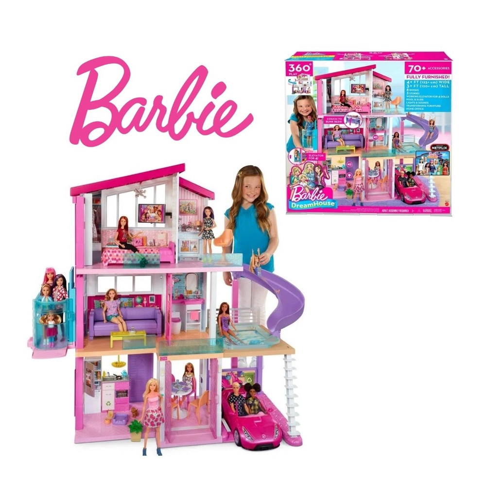 Barbie Mega Casa Dos Sonhos C Elevador Cm Gnh Mattel No Shoptime