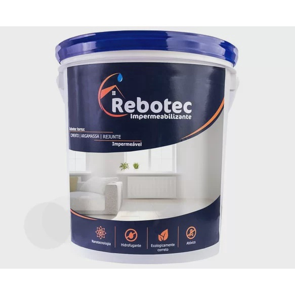 Rebotec Impermeabilizante Hidrofugante Nanotécnico Balde 4Kg