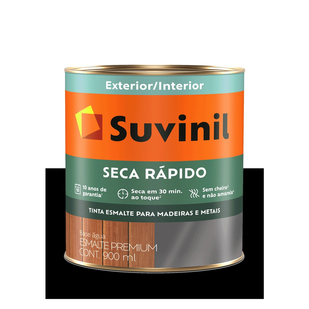 Suvinil Esmalte Seca R Pido Brilhante Preto Ml No Shoptime