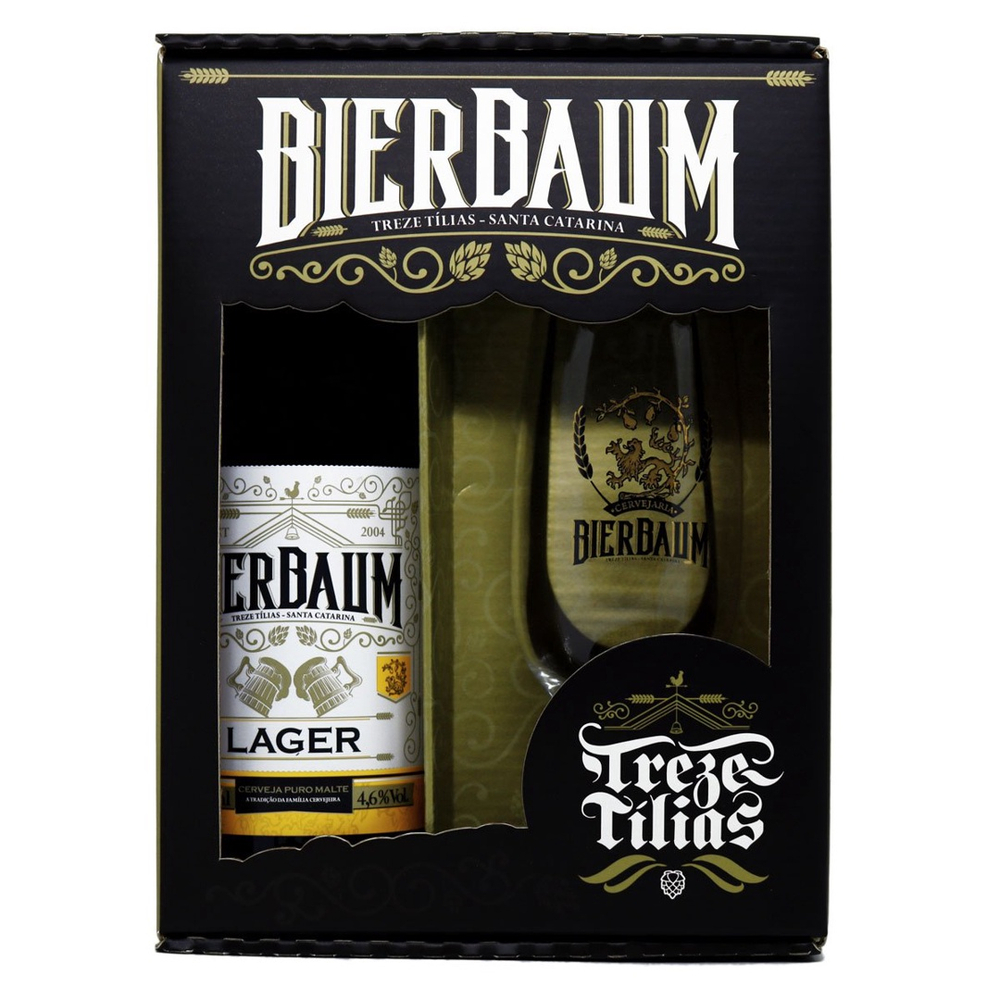 Kit Especial Colecionador De Cervejas Bierbaum Lager Copo De Cerveja