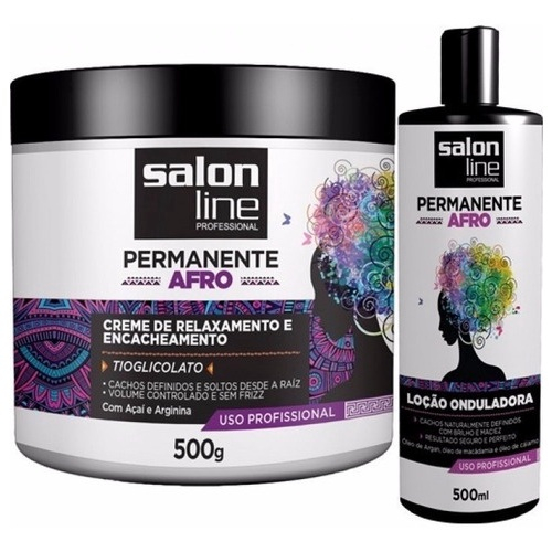 Kit Permanente Afro Produtos Salon Line Creme Lo O No Shoptime