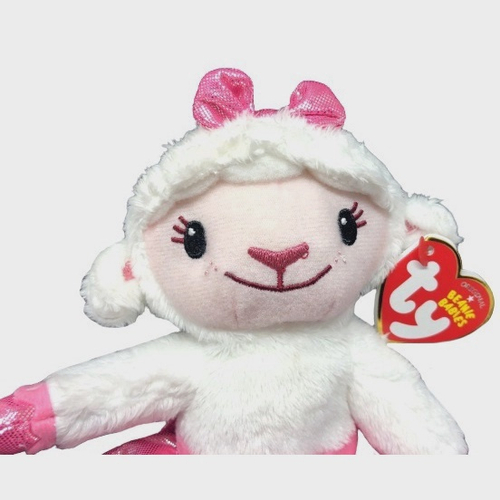 Boneca De Pel Cia Pequena Ty Beanie Babies Ovelha Ovelhinha Lambie