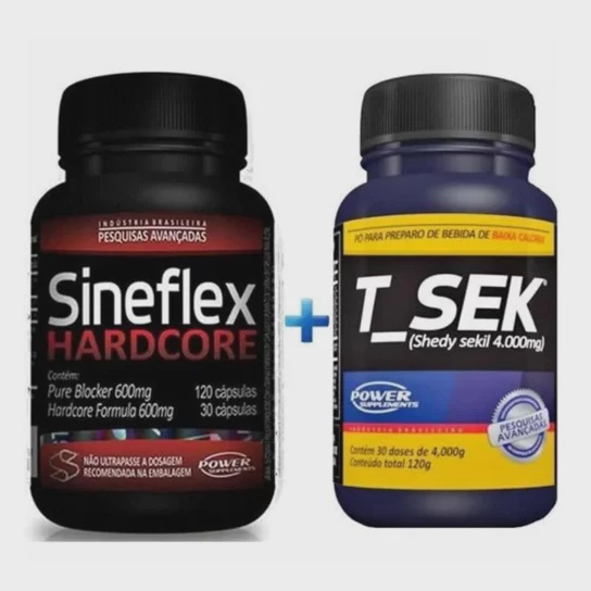 Sineflex Hardcore 150 Caps T Sek 120g Power Supplements Submarino