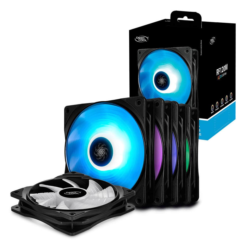 Kit Cooler Fan Deepcool Rf M Unidades Mm Rgb Dp Frgb Rf