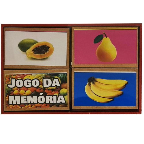 Jogo Da Mem Ria Frutas Brinquedo Educativo Em Madeira Submarino