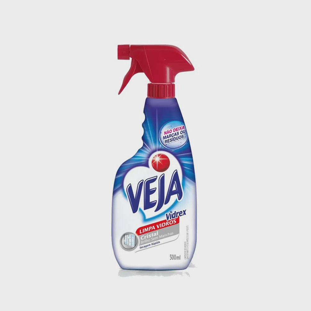 Limpa Vidro Veja Vidrex Cristal Pulverizador 500ml em Promoção