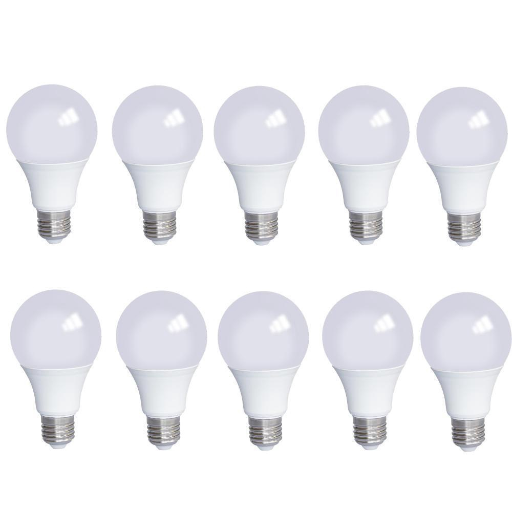 Kit 10 Lampadas Led 9W Bulbo Branco Quente Amarela Bivolt Submarino