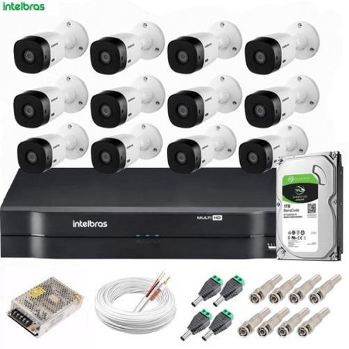 Kit De 12 Câmeras Intelbras Bullet Vhl 1120 Hdcvi Lite 1Mb em Promoção