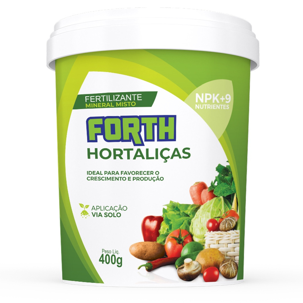 Fertilizante Adubo Forth Hortaliças 400 Gramas Balde em Promoção na