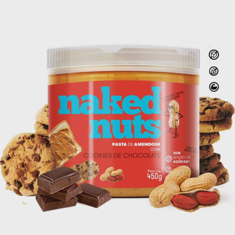 Pasta De Amendoim Cookies De Chocolate Naked Nuts G Em